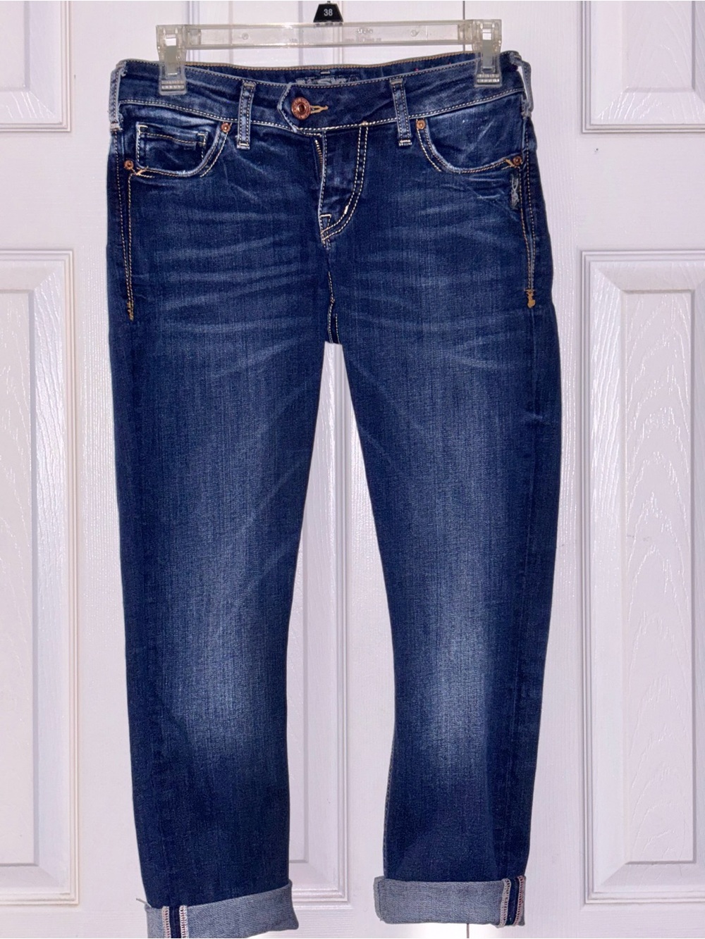 Silver Jeans Dark Blue Boyfriend Jeans